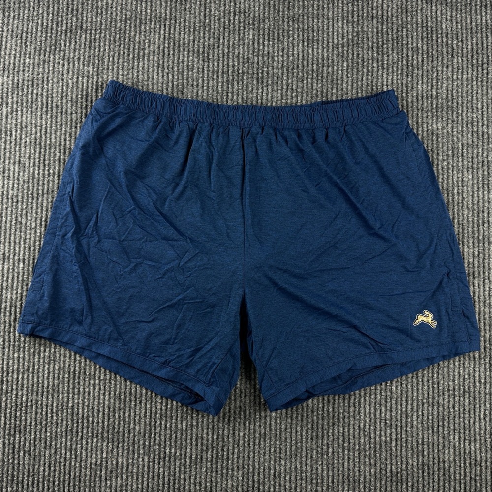 Tracksmith Mens Session Shorts Navy Blue Running Athletic Training Size L 5in
